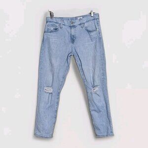 AG Adriano Goldschmied Jeans Womens 28R Blue High Rise Ex Boyfriend Slouchy Slim